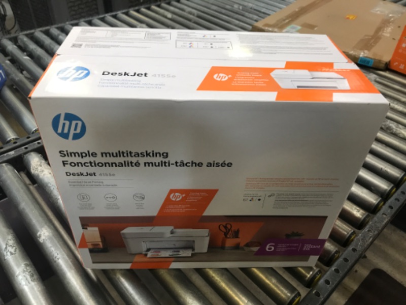 Photo 2 of HP DeskJet Plus 4155 Wireless All-in-One Printer - Compact Inkjet Printer with Mobile Printing, Scanner, Copier, Bluetooth, Home Office & WiFi Compatible - 3XV13A