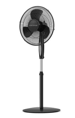 Photo 1 of 16 in. 3 Speed Digital Oscillating Standing Fan with Adjustable Height
