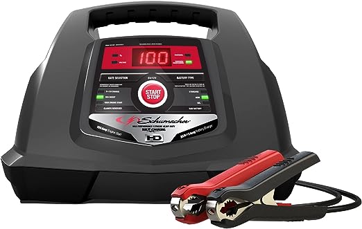 Photo 1 of Schumacher SC1281 6/12V Fully Automatic Battery Charger, Engine Starter, Boost Maintainer and Auto Desulfator with Advanced Diagnostic Testing- 100 Amp/30 Amp, 6V/12V
