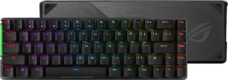 Photo 1 of ASUS ROG Falchion NX 65% Wireless RGB Gaming Mechanical Keyboard | ROG NX Brown Tactile Switches, PBT Doubleshot Keycaps, Wired / 2.4G Hz, Touch Panel, Keyboard Cover Case, Macro Support
