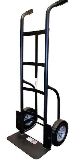 Photo 1 of 1,000 lbs. Capacity Dual-Handle Hand Truck *WHEEL MISSING* 
