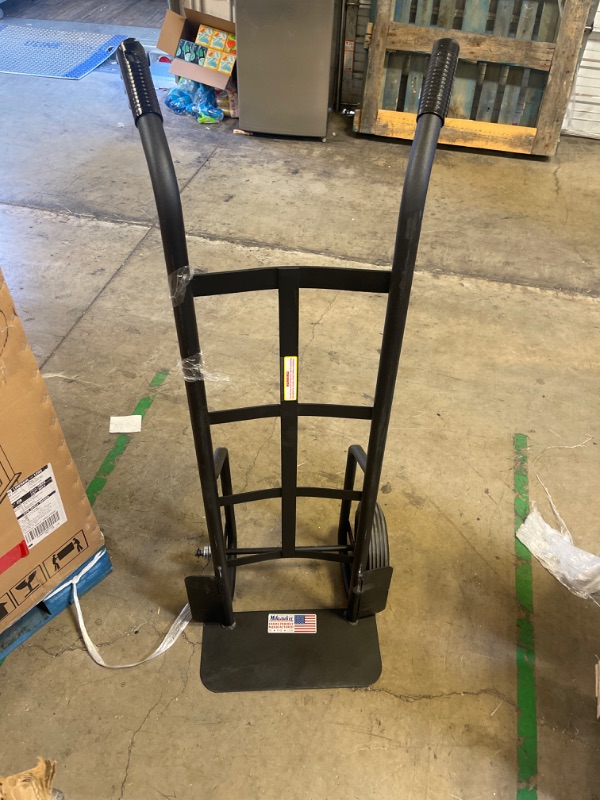 Photo 2 of 1,000 lbs. Capacity Dual-Handle Hand Truck *WHEEL MISSING* 
