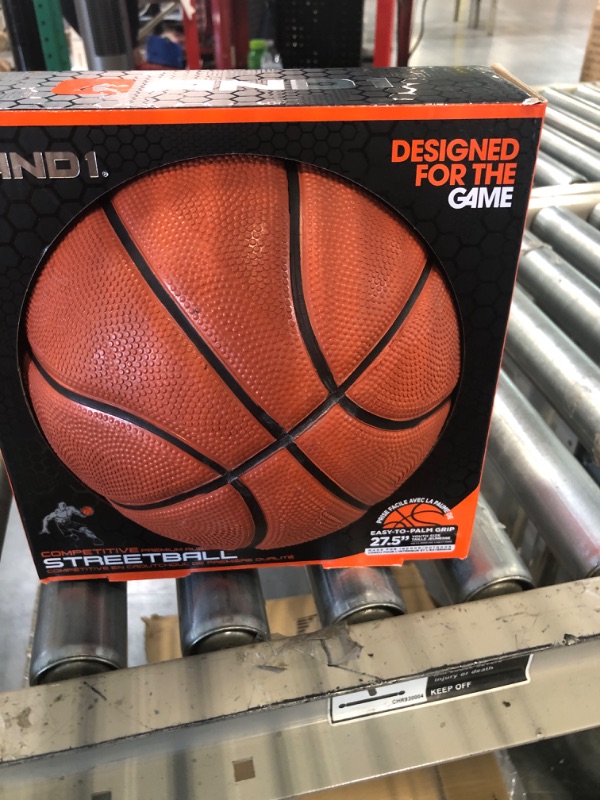 Photo 3 of AND1 Xcelerate Rubber Basketball: Official Regulation Size 7 (29.5") - Deep Channel Construction Streetball, Made for Indoor Outdoor Basketball Games