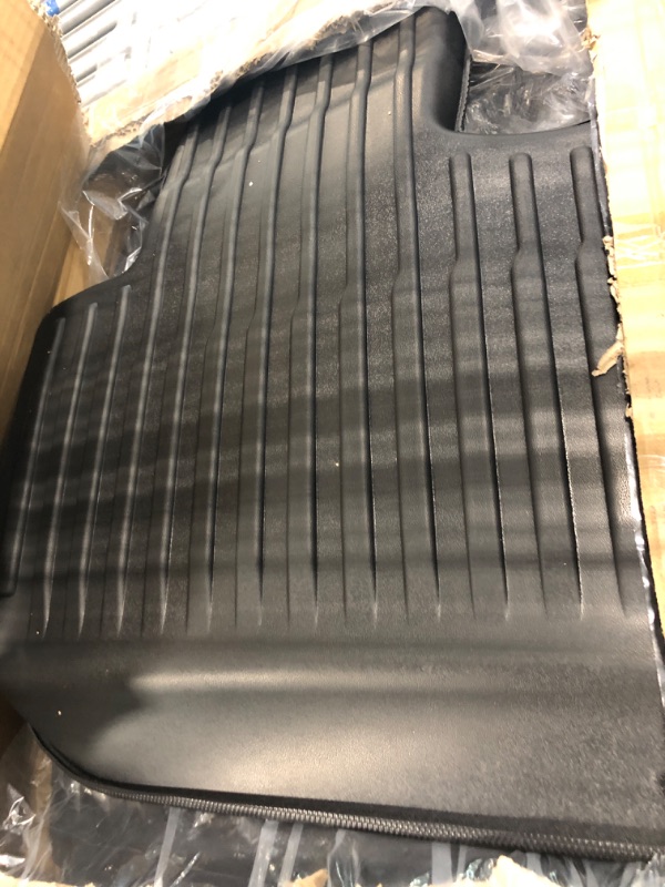 Photo 4 of SUPER LINER All Weather Floor Mats for Tesla Model Y 5-Seat 2021 2022 2023 Custom Fit TPE Car Floor Mats Cargo Liner Rear Cargo Tray Trunk Interior Accessories (Does NOT fit 7-Seat)