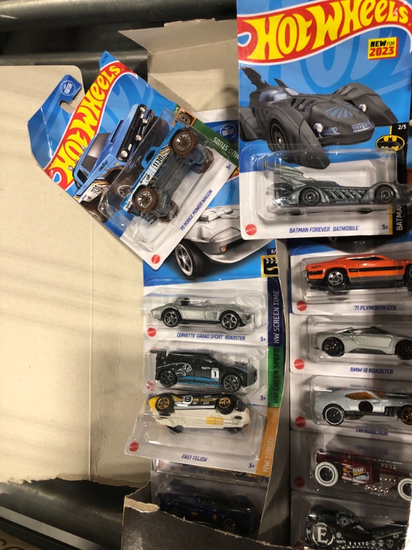 Photo 3 of Hot Wheels Basics Black Box, 16 First-Appearance Toy Cars in 1:64 Scale, Possibly Includes a Treasure Hunt Car, Toy for Collectors & Kids 3 Years Old & Older Box H