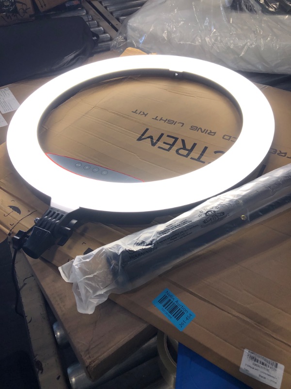 Photo 5 of 22" LED Ring Light, with 75" Tripod/Touch Screen/Wireless Remote, Adjustable 3000K-6500K Color Temperature, for YouTube Facebook Live TikTok Video Recording Vlog