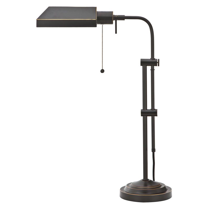 Photo 1 of 60W Pharmacy Tb Lp W/Adjust .Pole Durable metal construction Adjsutable height Lowest height is 22", Tallest is 26" Hood dim.: 8" (L), 4" (W), 2.34" (H)
Head turns 90 degrees in both directions Pull chain mechanism Pull chain mechanism 26" Height Metal Ta