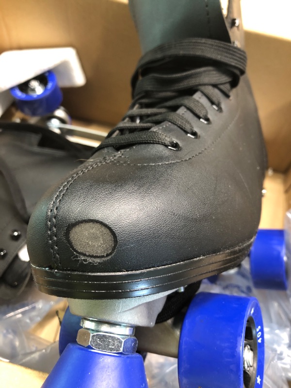 Photo 4 of CHICAGO SKATES Men's Classic Roller Skates - Premium Black Quad Rink Skates 11