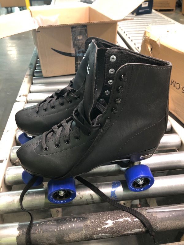 Photo 5 of CHICAGO SKATES Men's Classic Roller Skates - Premium Black Quad Rink Skates 11