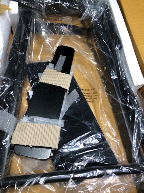 Photo 3 of ZINUS SmartBase Tool-Free Assembly Mattress Foundation / 14 Inch Metal Platform Bed Frame / No Box Spring Needed / Sturdy Steel Frame / Underbed Storage, Full,Black Black Full Regular (14")