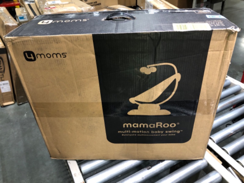 Photo 2 of 4moms MamaRoo Multi-Motion Baby Swing, Bluetooth Enabled with 5 Unique Motions, Black