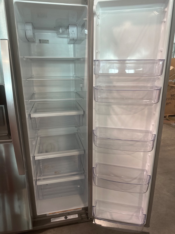 Photo 6 of Whirlpool 21 Cu. St. 36" Wide Counter Depth Side-by-Side Refrigerator in Fingerprint Resistant Stainless Steel
