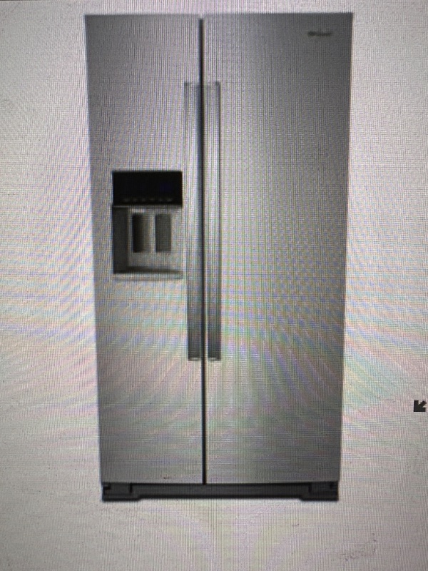 Photo 1 of Whirlpool 21 Cu. St. 36" Wide Counter Depth Side-by-Side Refrigerator in Fingerprint Resistant Stainless Steel
