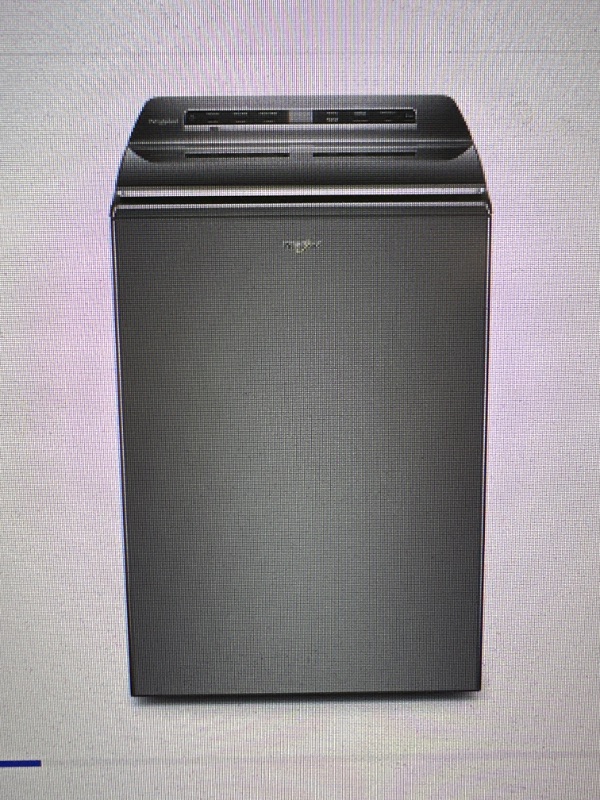 Photo 1 of Whirlpool Smart Capable w/Load and Go 5.3-cu ft High Efficiency Impeller and Agitator Smart Top-Load Washer (Chrome Shadow) ENERGY STAR