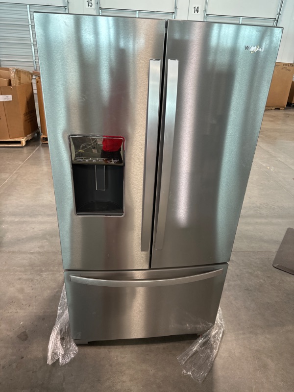 Photo 2 of Whirlpool® 26.8 Cu. Ft. Fingerprint Resistant Stainless Steel French Door Refrigerator
