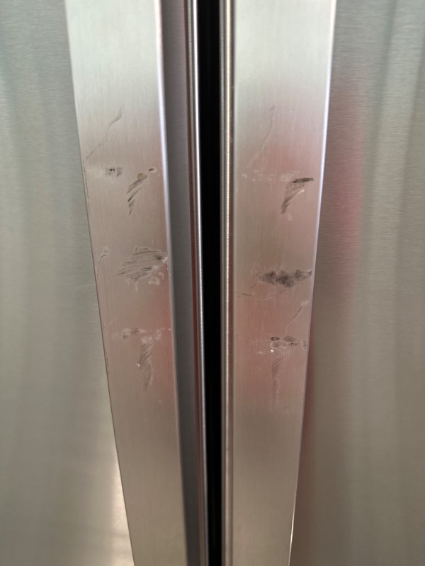 Photo 1 of GE - 18.6 Cu. Ft. French Door Counter-Depth Refrigerator - Stainless Steel
