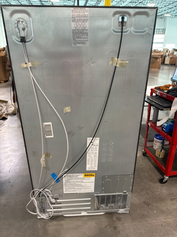 Photo 1 of GE - 25.1 Cu. Ft. Side-By-Side Refrigerator with External Ice & Water Dispenser - Stainless Steel
