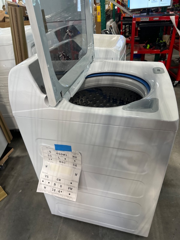 Photo 5 of GE Profile - 5.0 Cu Ft High Efficiency Smart Top Load Washer with Smarter Wash Technology, Easier Reach & Microban Technology - White
