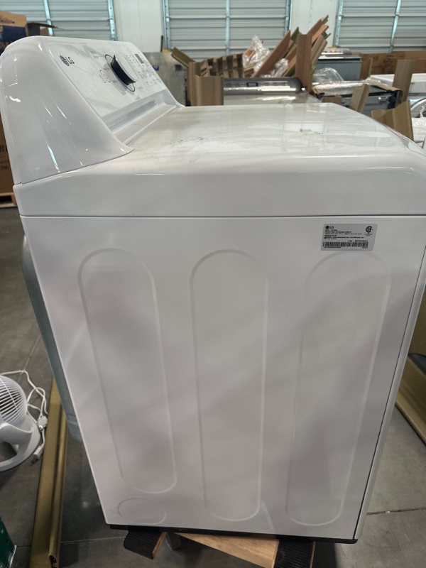 Photo 8 of LG - 7.3 Cu. Ft. Smart Electric Dryer with Sensor Dry - White
