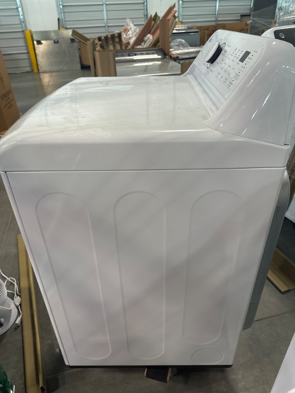 Photo 6 of LG - 7.3 Cu. Ft. Smart Electric Dryer with Sensor Dry - White
