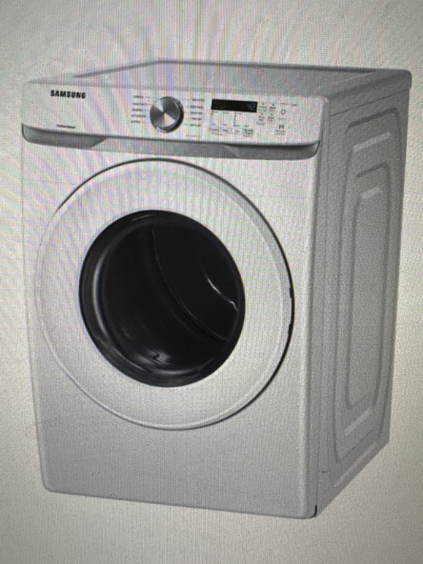 Photo 1 of Samsung - 7.5 Cu. Ft. Stackable Electric Dryer with Sensor Dry - White
