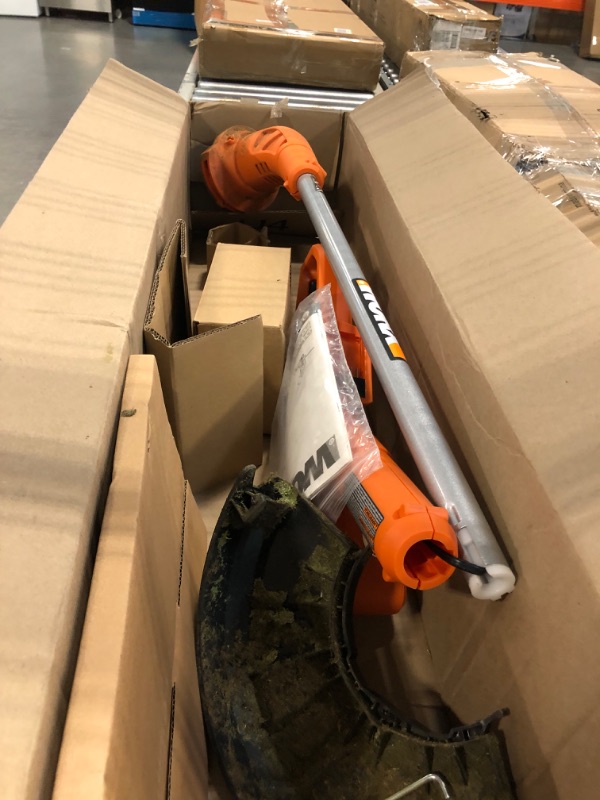 Photo 3 of Worx WG154 20V PowerShare 10" - 12" Cordless String Trimmer & Edger (Battery & Charger Included) & WA0004 (2) Replacement Trimmer Line for Select Cordless String Trimmers Trimmer String Trimmer + Trimmer Line