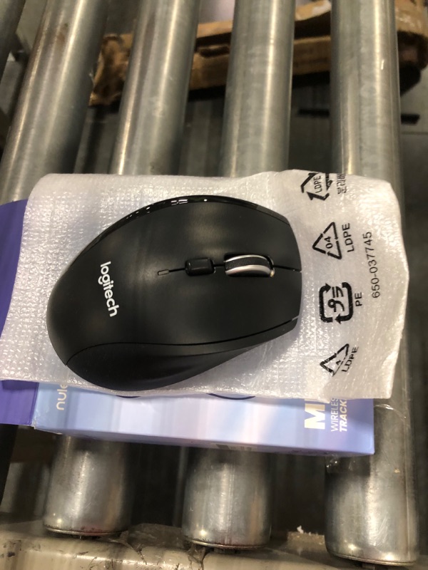 Photo 1 of Logitech M705 Marathon Wireless Mouse – Long 3 Year Battery Life Ergonomic Sculpted Right-Hand Shape Hyper-Fast Scrolling and USB Unifying Receiver for Computers and laptops Dark Gray (Discontinued by Manufacturer)
