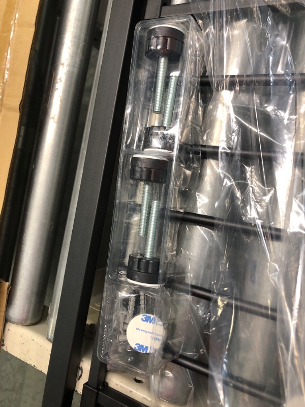 Photo 1 of Babelio 26-29 Inch Narrow Easy Install Baby Gate, Fit for Stairs & Doorways, Auto-Close Design, No Drilling, Pressure Mounted, Safety Gate with Door for Child and Pets (Black)

*brand new, hardware accounted for. 