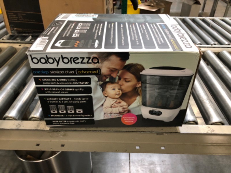 Photo 2 of Baby Brezza Baby Bottle Sterilizer and Dryer Advanced – Electric Steam Sterilization Machine – Universal Sterilizing for All Bottles: Plastic + Glass + Pacifiers + Breast Pump Parts - HEPA Filtration