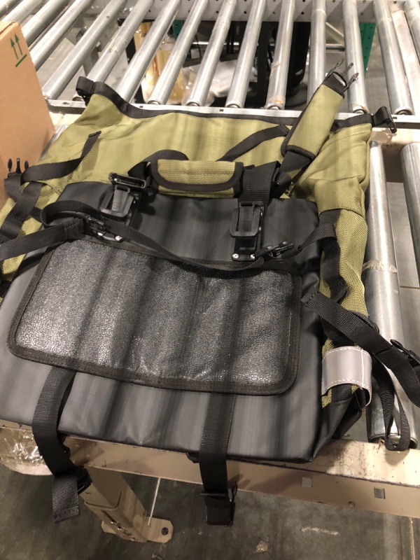 Photo 1 of Rhinowalk Motorcycle Saddlebag Waterproof Motor Luggage Pack Quick Release Motorbike Side Bag 20L Fits Most Adventure and Sports Bike Motorcycle Racks(Green, 1 Pack)