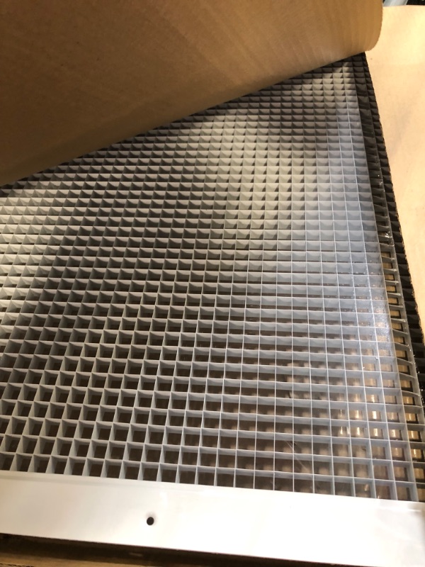 Photo 3 of 24" x 36" or 36" x 24" Cube Core Eggcrate Return Air Grille - Aluminum Rust Proof - HVAC Vent Duct Cover - White [Outer Dimensions: 26.75] 24 x 36 Return Grille