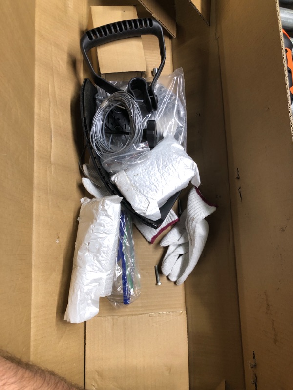 Photo 5 of Cordless Weed Wacker/Eater, String Trimmer Battery Powered, with 2 PCS 2.0Ah Batteries and 3Types Blades, for Lawn, Yard and Bush Trimming (Black)

*see pics, battery works, (2 batteries included), spool part of Weed Wacker needs to be put together.