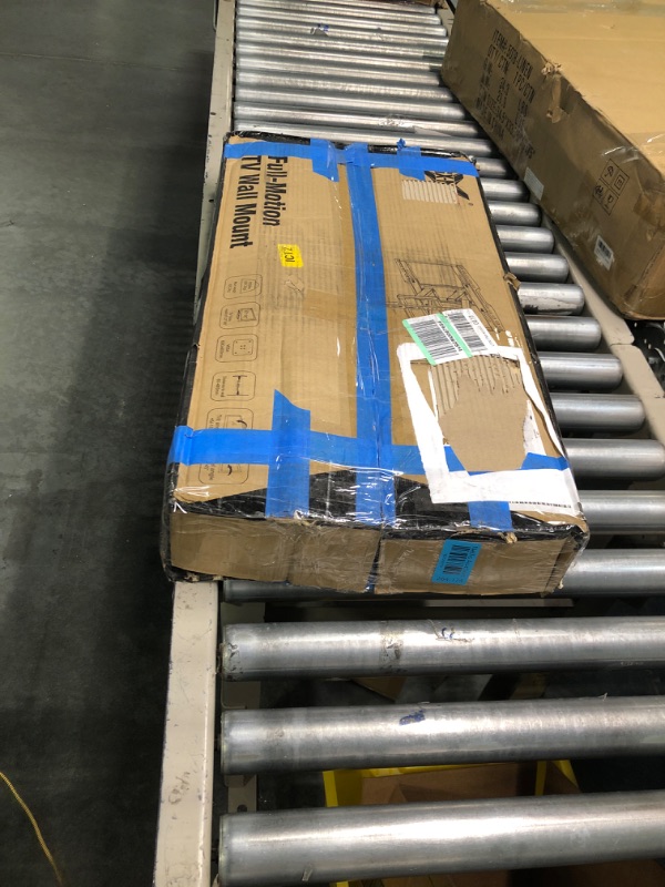 Photo 1 of USX MOUNT Full Motion TV Wall Mount Bracket fits for 32-90" TVs Holds up to 150lbs with Sliding Design for TV Centering, Swivel, Tilt, Max VESA 600x400mm, Arms for 16", 18", 24" Studs

*BOX WAS RETAPED, BUT ALL ITEMS INSIDE ARE NEW, ALL HARDWARE IN ORIGIN