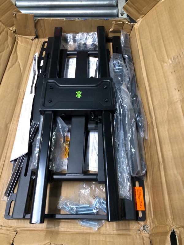 Photo 1 of USX MOUNT Full Motion TV Wall Mount Bracket fits for 32-90" TVs Holds up to 150lbs with Sliding Design for TV Centering, Swivel, Tilt, Max VESA 600x400mm, Arms for 16", 18", 24" Studs

*BOX WAS RETAPED, BUT ALL ITEMS INSIDE ARE NEW, ALL HARDWARE IN ORIGIN