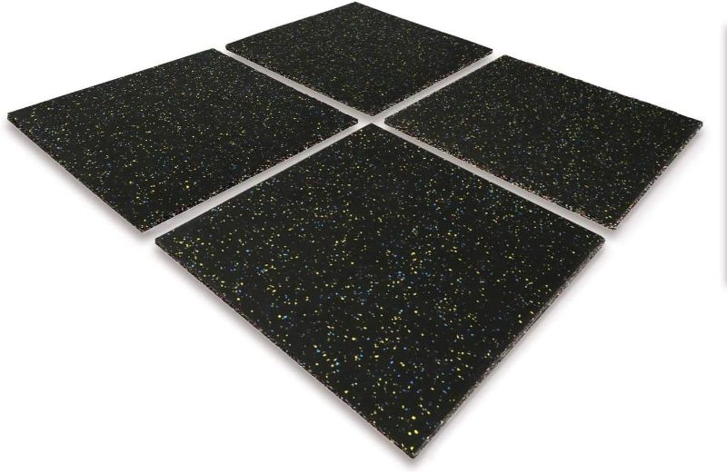 Photo 1 of 25MM 4PCS Eco-Sports Interlocking Tiles 20"x20"x1” Thick Interlocking Rubber Gym Flooring Eco-Sport Rubber Floor Tiles Gym Rubber Flooring Mats Heavy Duty Rubber Exercise Equipment Mats
*only 1 connecting plastic clip
*heavy item