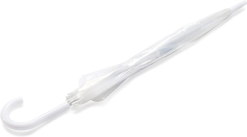 Photo 1 of Amazon Basics Clear Bubble Umbrella, Round, 34.5 inch
