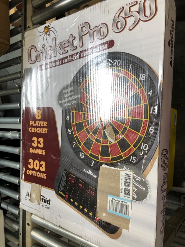 Photo 1 of Arachnid Cricket Pro Tournament-quality Electronic Dartboard with Micro-thin Segment Dividers for Dramatically Reduced Bounce-outs and NylonTough Segments for Improved Durability and Playability