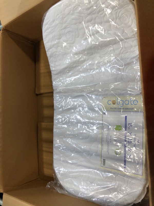 Photo 3 of Colgate Mattress 15x30x2 Bassinet/Cradle Mattress