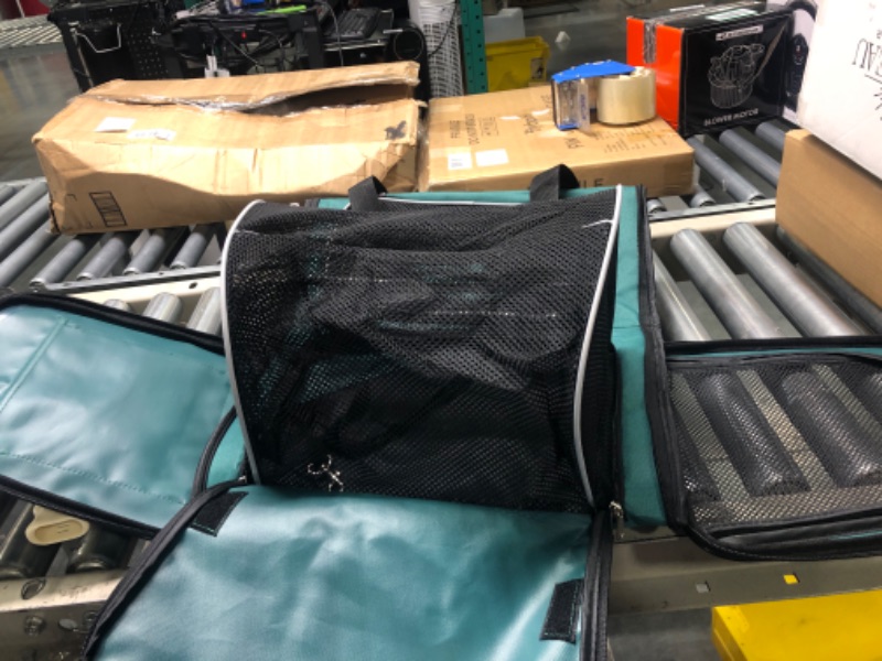 Photo 1 of AutumnStory Cat Carrier, Pet Carrier Airline Approved, 2 Sides Expandable Dog Carrier, Soft-Sided Collapsible Dog Travel Bag with Removable Fleece Pad for Cats, Puppy and Small Animals (Green)