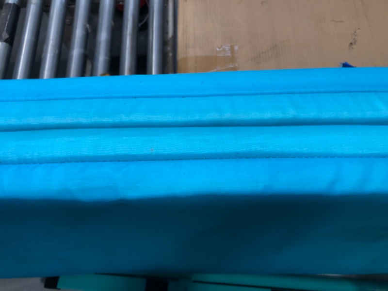 Photo 1 of Seliyoo Expandable Gymnastics Bars with mat/Without mat,Horizontal Bars with Base Length 5FT,Adjustable from 33" to 49", Weight Limit 200 LBS for Kids Gymnastics at Home or Gym Teal-Mat