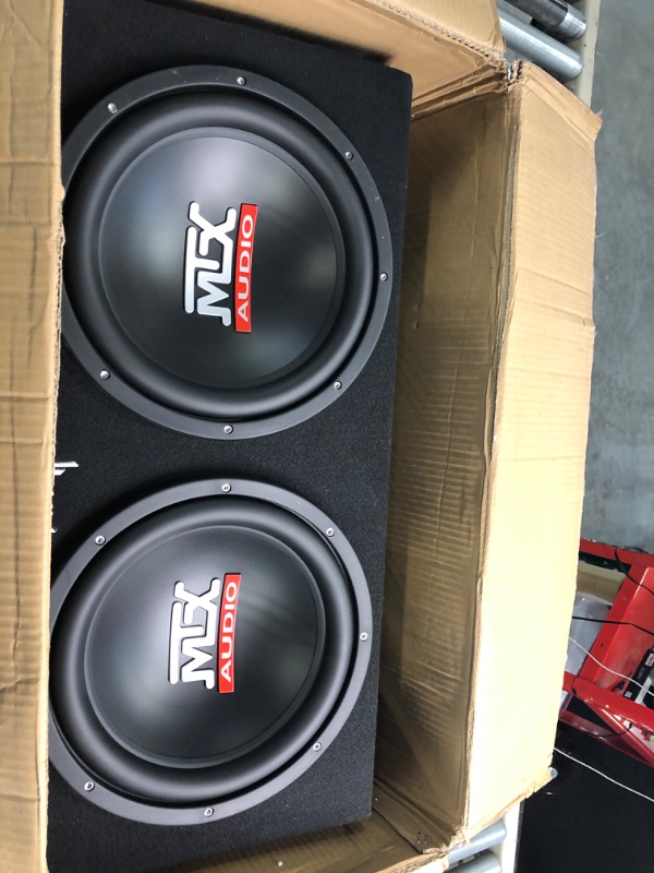 Photo 2 of **Converter NOT Included** MTX Audio Terminator Series TNE212D 1,200-Watt Dual 12-Inch Sub Enclosure