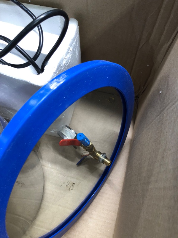 Photo 5 of 5 Gallon Tempered Glass Lid Vacuum Chamber with Pump, Degassing Chamber Kit with 3CFM 1 Stage Vacuum Pump Without Oil, Perfect for Stabilizing Wood, Degassing Silicones, Epoxies and Essential Oils