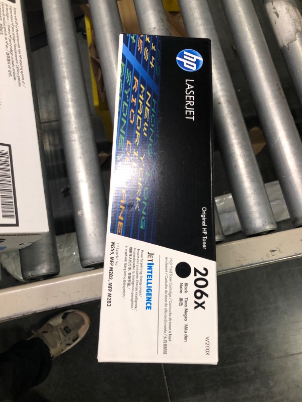 Photo 2 of Original HP 206X Black High-yield Toner Cartridge | Works with HP Color LaserJet Pro M255, HP Color LaserJet Pro MFP M282, M283 Series | W2110X