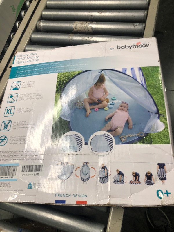 Photo 2 of Babymoov Anti-UV Marine Tent UPF 50+ Sun Protection with Pop Up System for Easy Use & Transport (Summer 2023 Edition), Navy