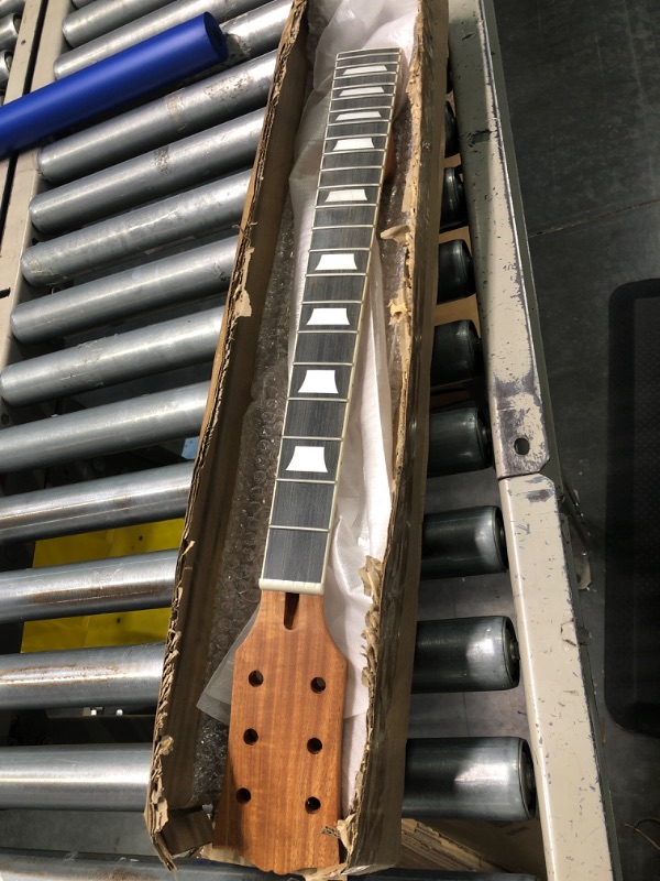 Photo 4 of Alnicov 22 Frets Electric Guitar Neck Mahogany Body Rosewood Fretboard Trapezoid Inlays For Les Paul LP Guitars