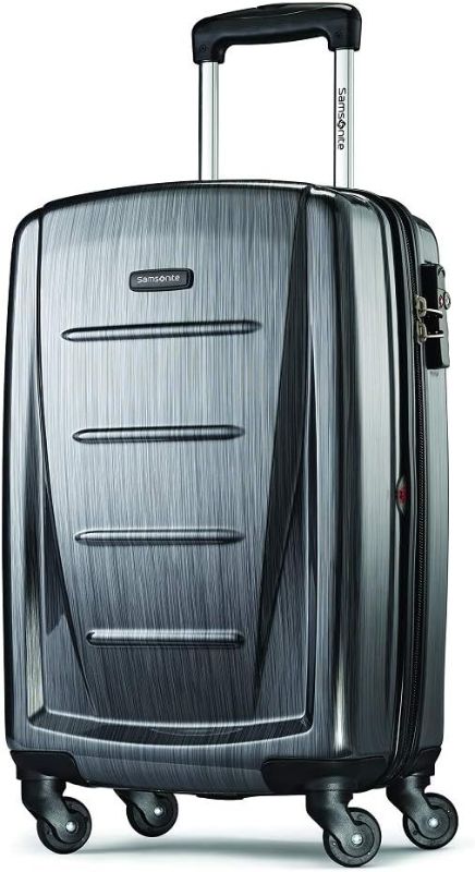 Photo 1 of 
Samsonite Winfield 2 Hardside Expandable Luggage with Spinner Wheels, Checked-Medium 24-Inch, Charcoal