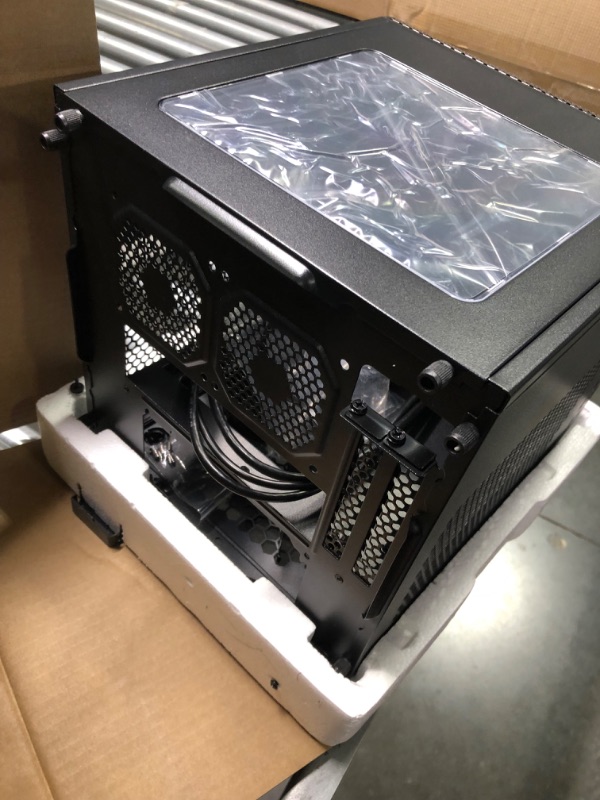 Photo 1 of Thermaltake Core V1 SPCC Mini ITX Cube Gaming Computer Case Chassis, Interchangeable Side Panels, Black Edition, CA-1B8-00S1WN-00
--- Open Box --- 