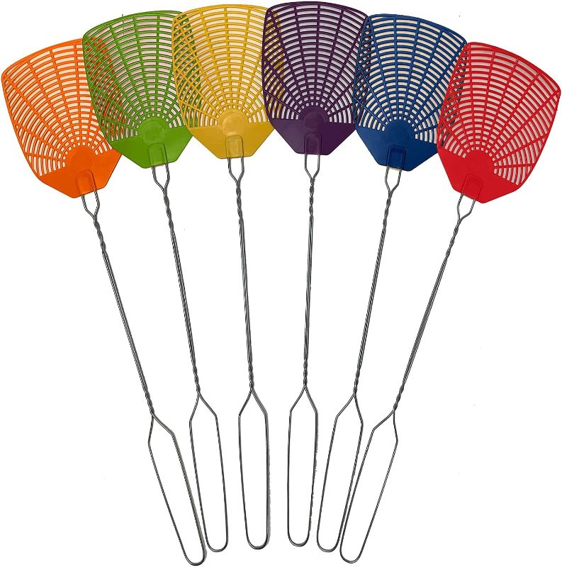 Photo 1 of Bug & Fly Swatter – Braided Metal Handle 6 Pack Fly Swatters – Indoor/Outdoor – flyswatter
