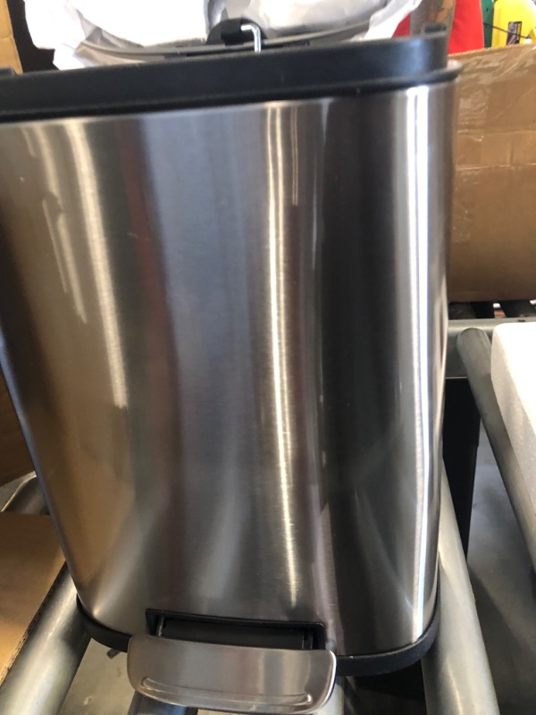 Photo 4 of 5 LITER Small touchless trash can STAINLESS STEEL