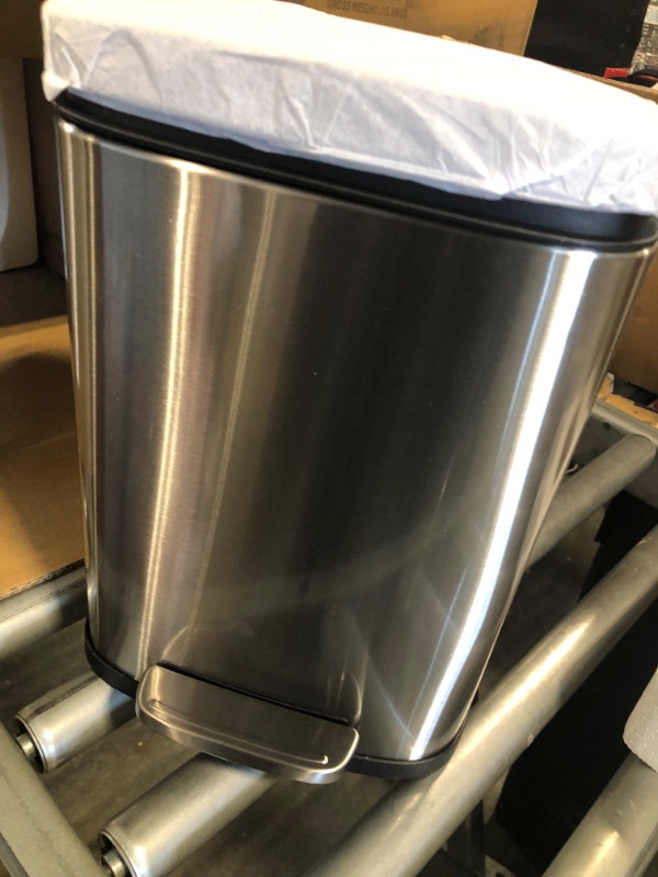Photo 1 of 5 LITER Small touchless trash can STAINLESS STEEL